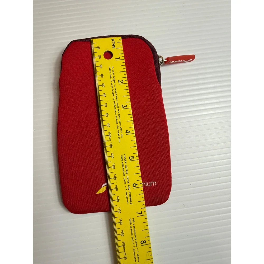 Iberia Turista Premium Red empty Neoprene‎ Pouch Case Bag Small
